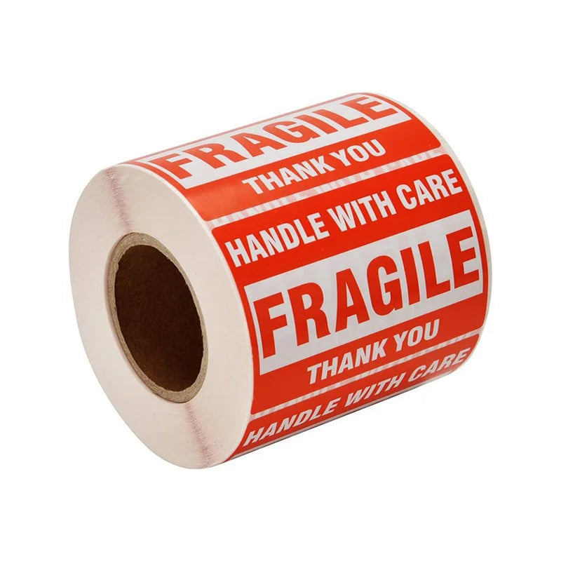 Fragile Handle With Care Stickers 500/1000 PCS – Warning Labels Shipping Warning Labels Babs