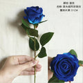 6-Bundle Artificial Colorful Rose Bouquet – Wedding & Home Décor Artificial Flower Bouquet Babs Blue 6 pcs