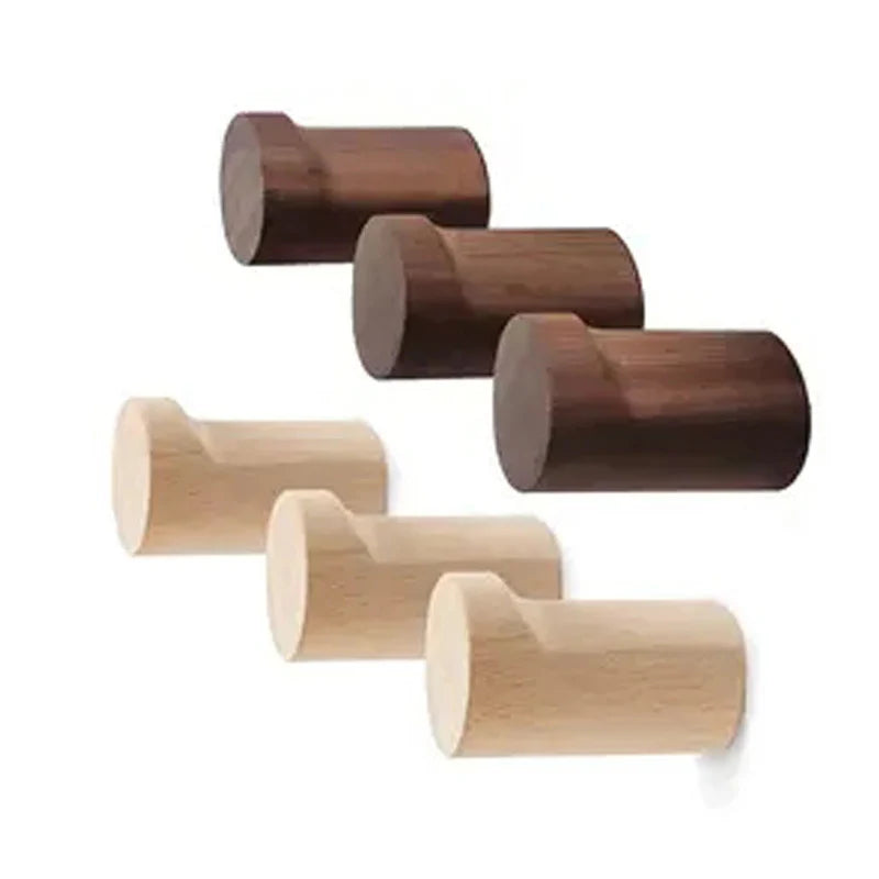 Beech Black Walnut Wall Hook – Minimalist Wood Coat Hook Wood Wall Hook Babs