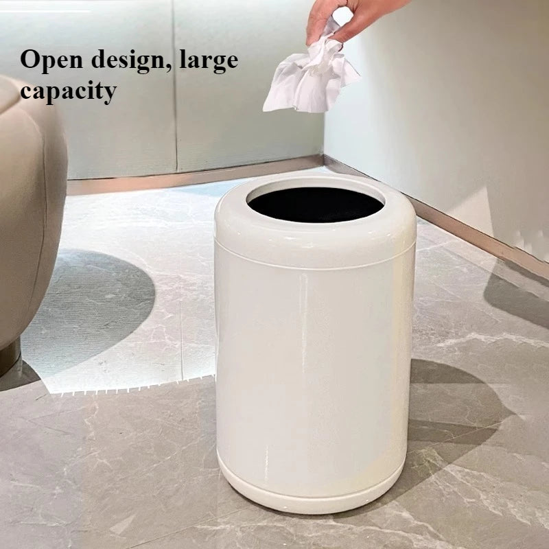 Modern Stainless Steel Trash Can 8L/10L – Living Room & Kitchen Stainless Steel Trash Can Babs