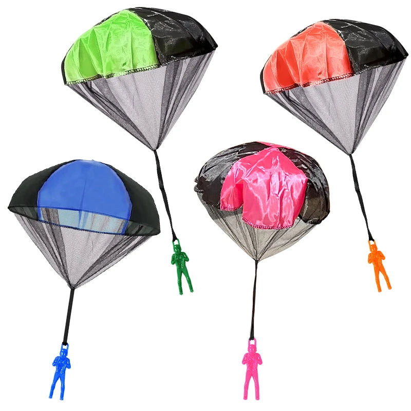 Parachute Toy Hand Throw Flying Game – Party Favors 1-6 Pcs Parachute Flying Toy Babs