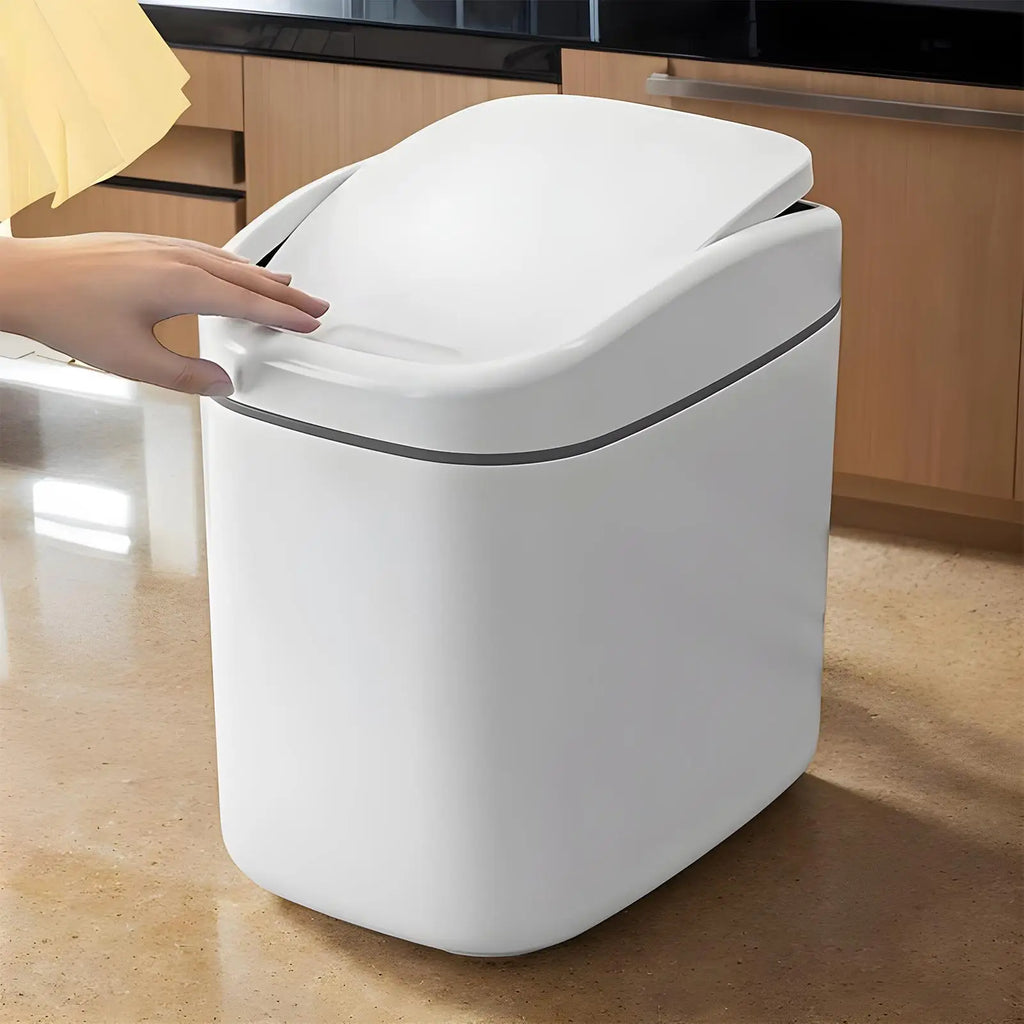 Desktop Mini Trash Can with Shake Lid | Plastic Dustbin Desktop Trash Can Babs