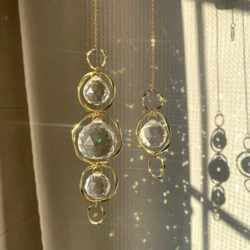 Crystal Suncatcher Rainbow Maker – Hanging Prism Decor 2pcs Crystal Suncatcher Babs