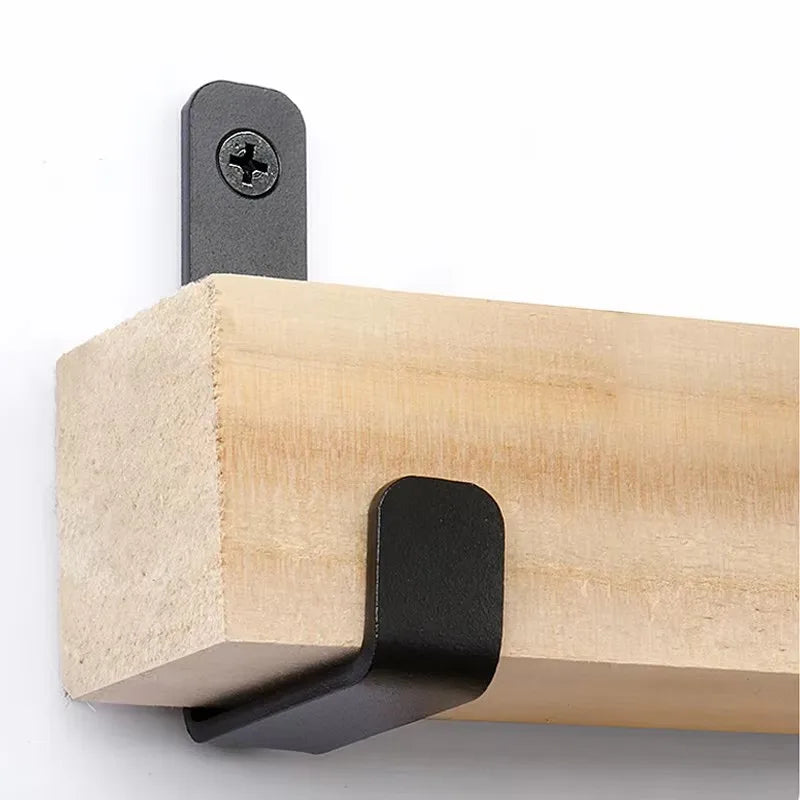 Black Metal Wall Mounted Hook – Coat & Towel Hanger with Screws Wall Mounted Hook Babs
