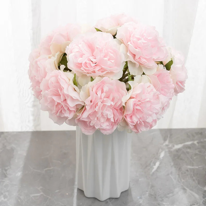 Silk Peony Artificial Flowers – Wedding & Home Décor Bouquet Artificial Flower Bouquet Babs