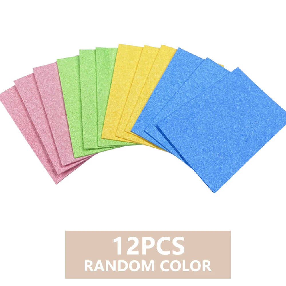 Compressed Cellulose Pop-Up Sponges – Non-Scratch Kitchen Scrubber Kitchen Cleaning Sponge Babs 12Pcs