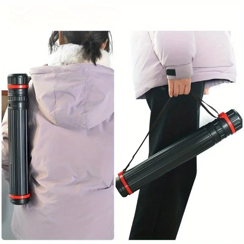Portable Drawing Tube – Adjustable Art Storage with Shoulder Strap Art Storage Tube Babs