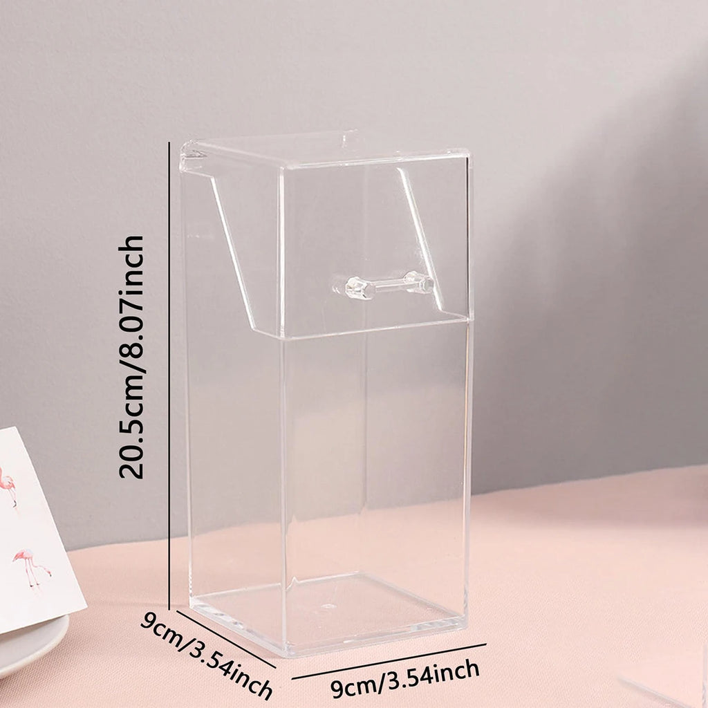 Transparent Makeup Brush Storage Box & Organizer with Lid Makeup Brush Organizer Babs