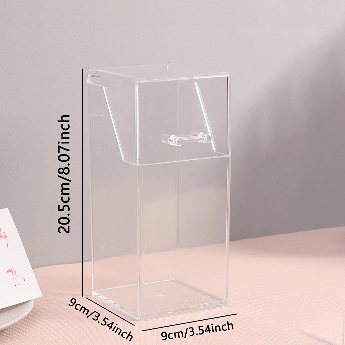 Transparent Makeup Brush Storage Box & Organizer with Lid Makeup Brush Organizer Babs
