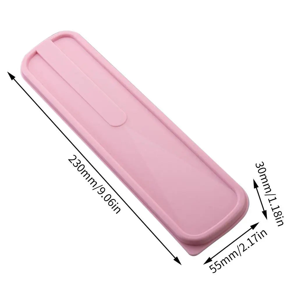 Portable Travel Utensil Case – Eco-Friendly Cutlery Storage Box Travel Utensil Case Babs pink
