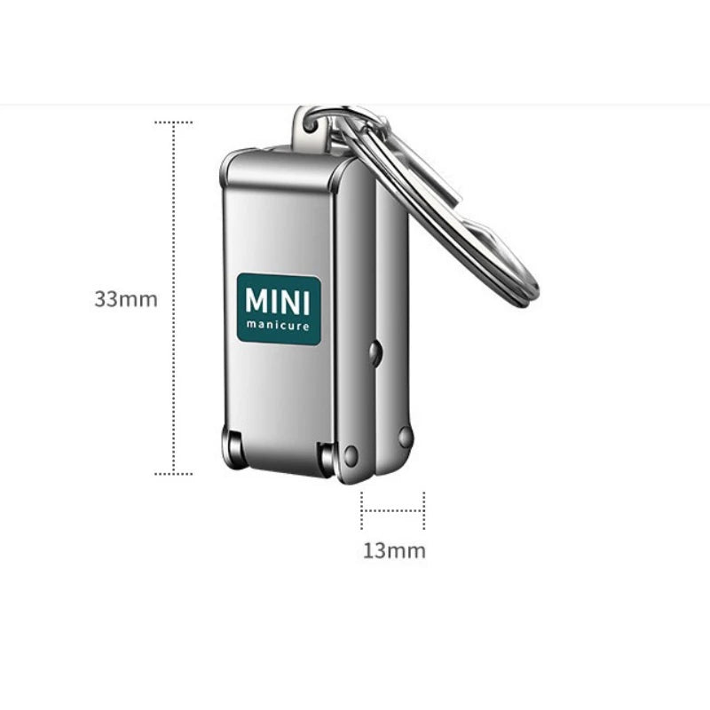 Foldable Mini Stainless Steel Nail Clipper & File – Keychain Nail Clipper Babs mini