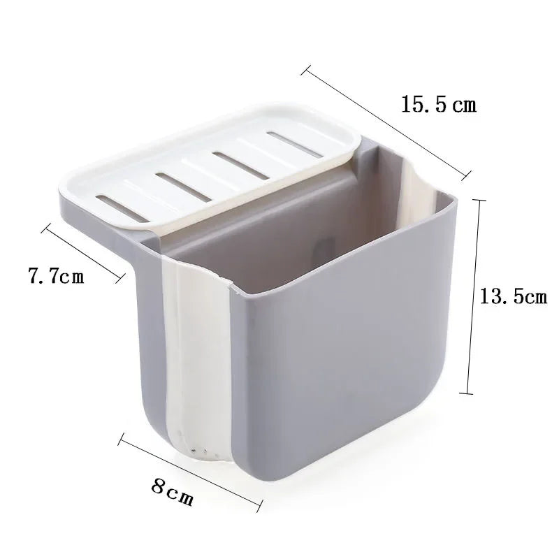Kitchen Sink Retractable Drain Basket & Hanging Storage Rack Sink Drain Basket Babs GRAY