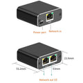 RJ45 Gigabit Ethernet Splitter 1 to 2 – 1000Mbps Network Switch Ethernet Network Switch Babs 1pc