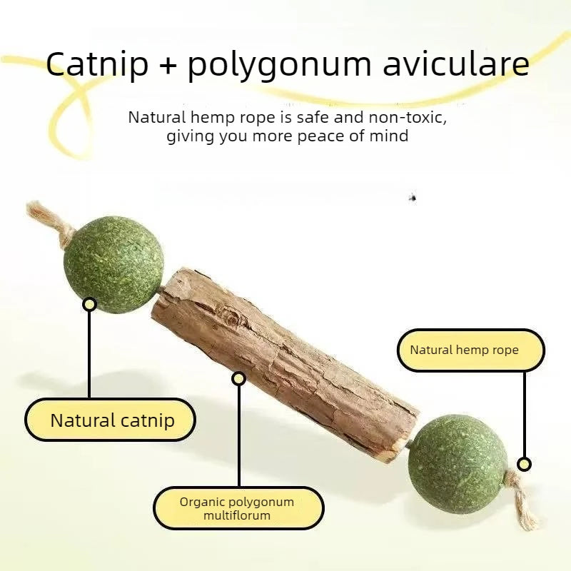 Catnip Silvervine Chew Stick – Interactive Cat Lollipop Toy Cat Chew Toy Babs