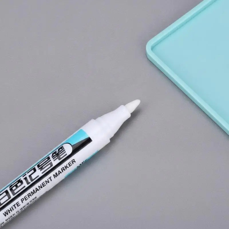 HUXUAN White Permanent Markers – 0.7/1.0/2.5mm, 3-Pc Set Permanent Marker Set Babs