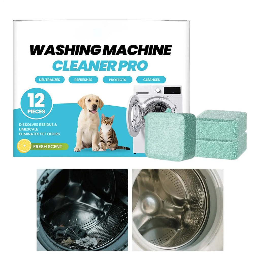 Washing Machine Cleaner Tablets for Pet Owners – 12pk Washing Machine Cleaner Babs