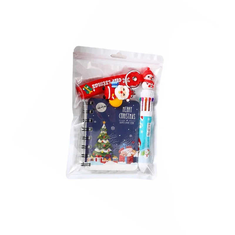 Christmas Stationery Set – Notebook, Gel Pen & Keychain for Kids Christmas Stationery Set Babs