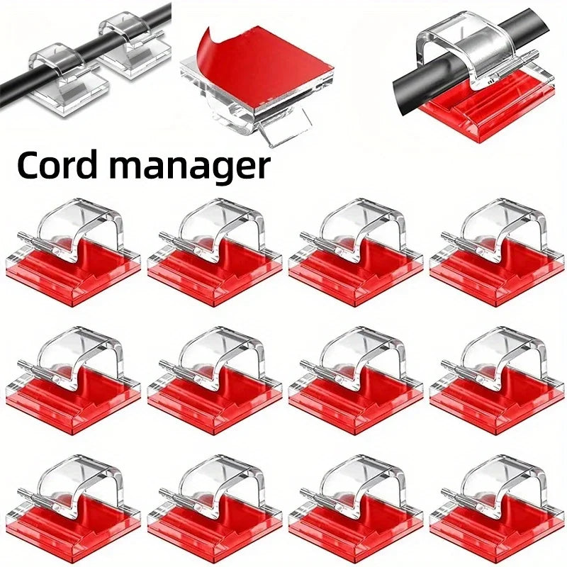 50/100pcs Cable Management Clips for Desk, Car, Wall & TV Cable Management Clips Babs