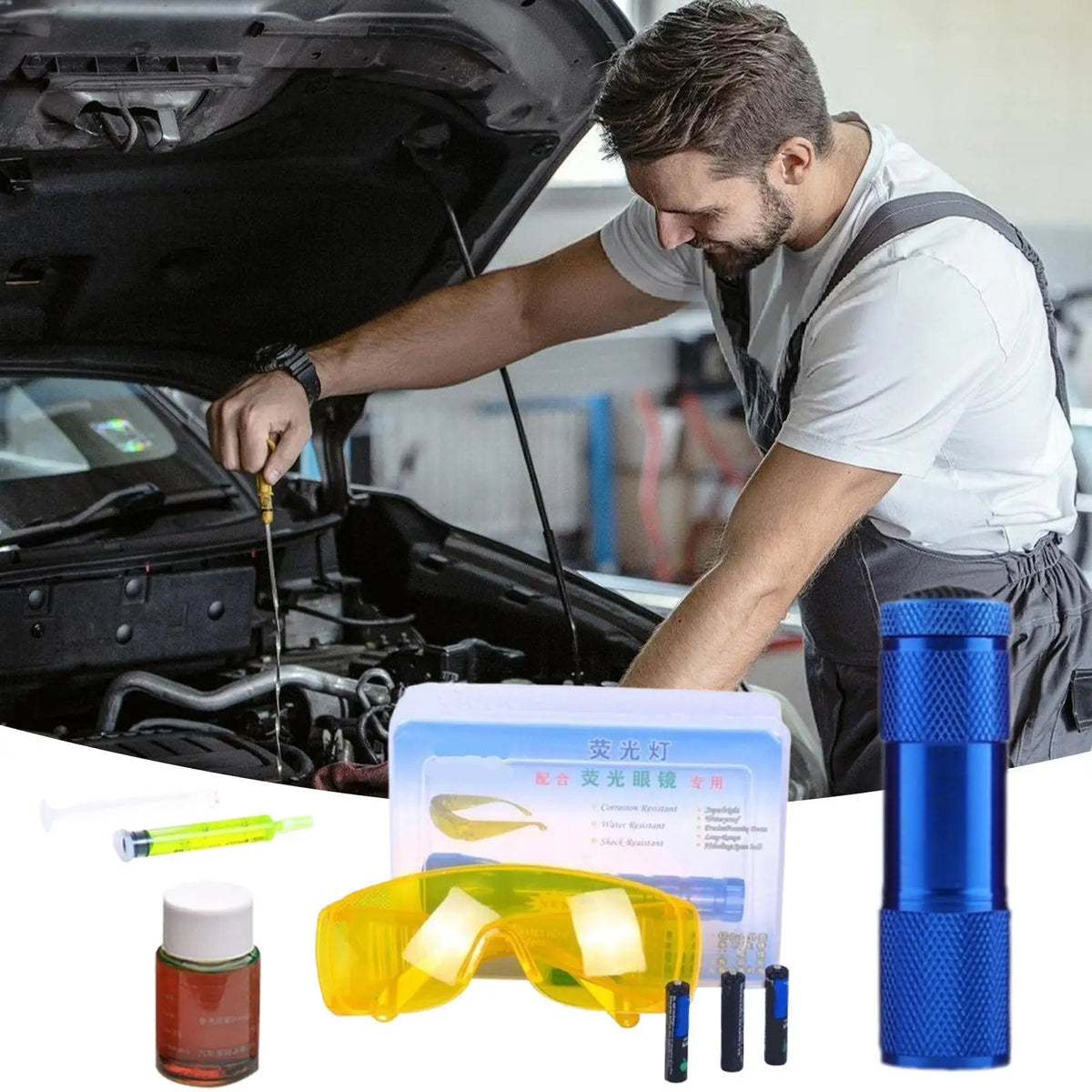 UV AC Leak Detection Kit – Car & Refrigerator Tester AC Leak Detection Kit Babs