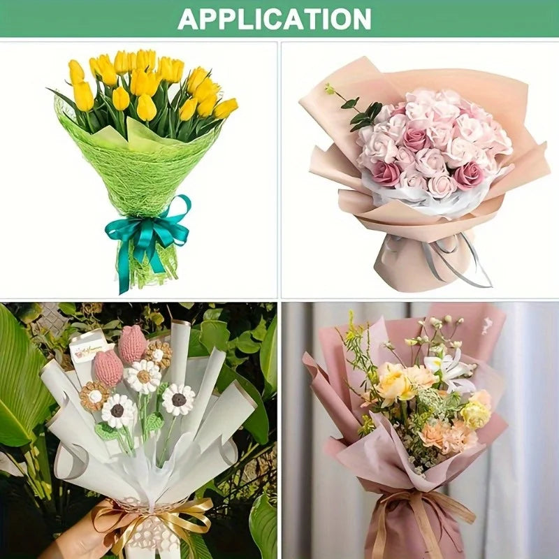 76pcs Floral Wrapping Paper 11.8x11.8in – DIY Gift Packaging Floral Wrapping Paper Babs