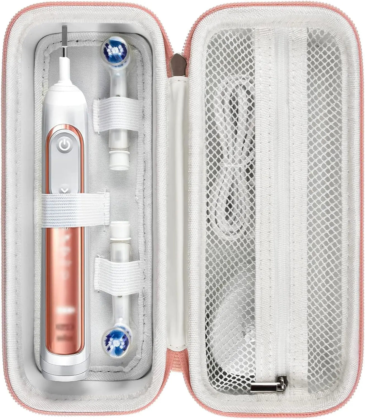 Electric Toothbrush Travel Case – Oral-B & Philips Sonicare Toothbrush Travel Case Babs Champagne Gold