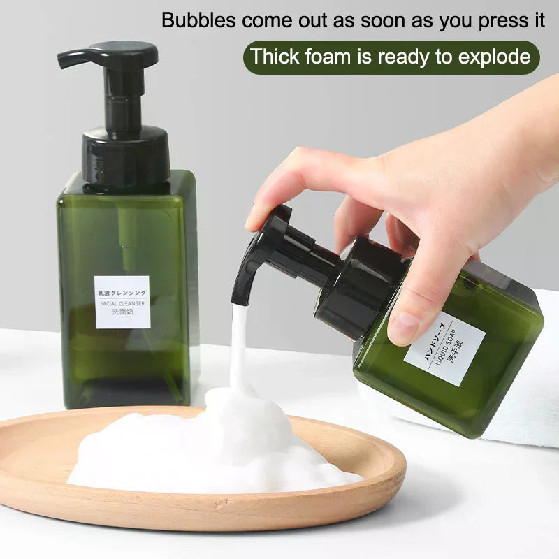 Foam Pump Soap Dispenser Bottle 250/450ml – Refillable Foam Pump Dispenser Babs