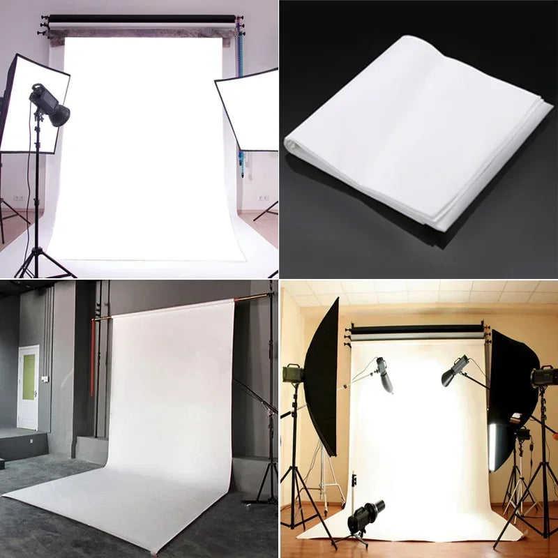 BAJEAL Pure White Vinyl Photography Backdrop 3×5ft Photography Backdrop Babs
