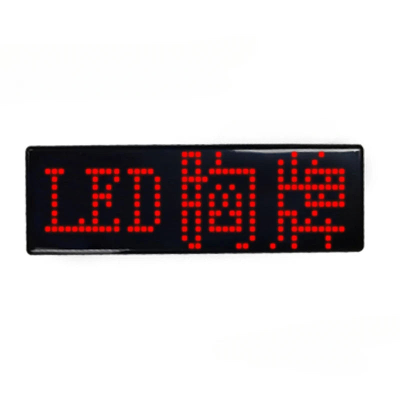Rechargeable Bluetooth Programmable LED Name Badge & Display LED Name Badge Babs Red