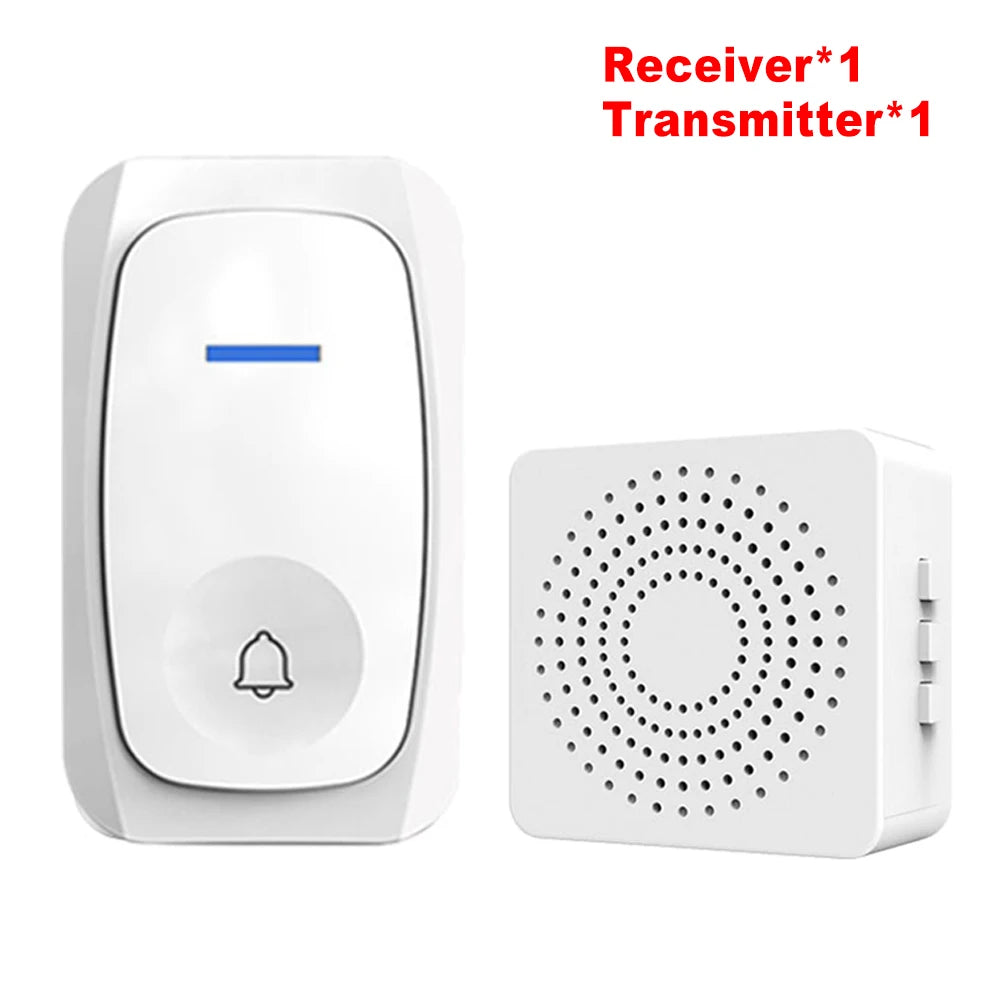 USB Wireless Doorbell – 38 Melodies, Waterproof & No Wiring Wireless Doorbell Babs 1 RX and 1 TX