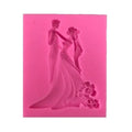 Bride & Groom Silicone Fondant Mold – Wedding Cake Decoration Silicone Baking Mold Babs 1pc