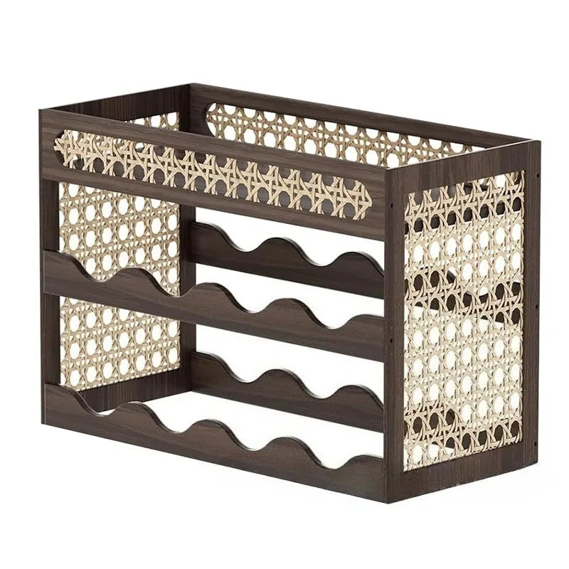 Decorative Wooden Wine Rack – Elegant Luxury Display Holder Wooden Wine Rack Babs