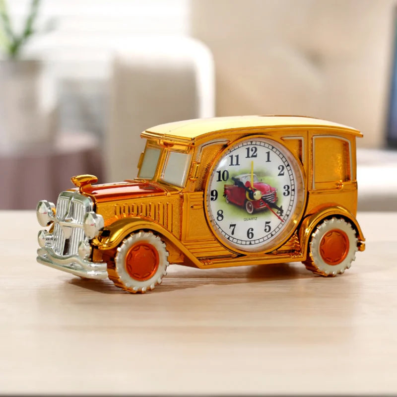 Retro Car Alarm Clock Antique Engine Desk Decor – Gift Idea Decorative Alarm Clock Babs 1