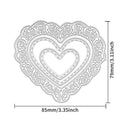Love Heart Lace Metal Cutting Dies for Cards & Scrapbooking Metal Cutting Dies Babs A