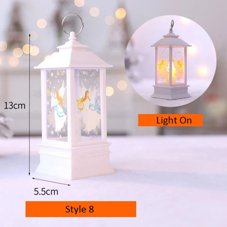 Santa Snowman Lantern Christmas Ornament & Holiday Décor Christmas Lantern Ornament Babs G