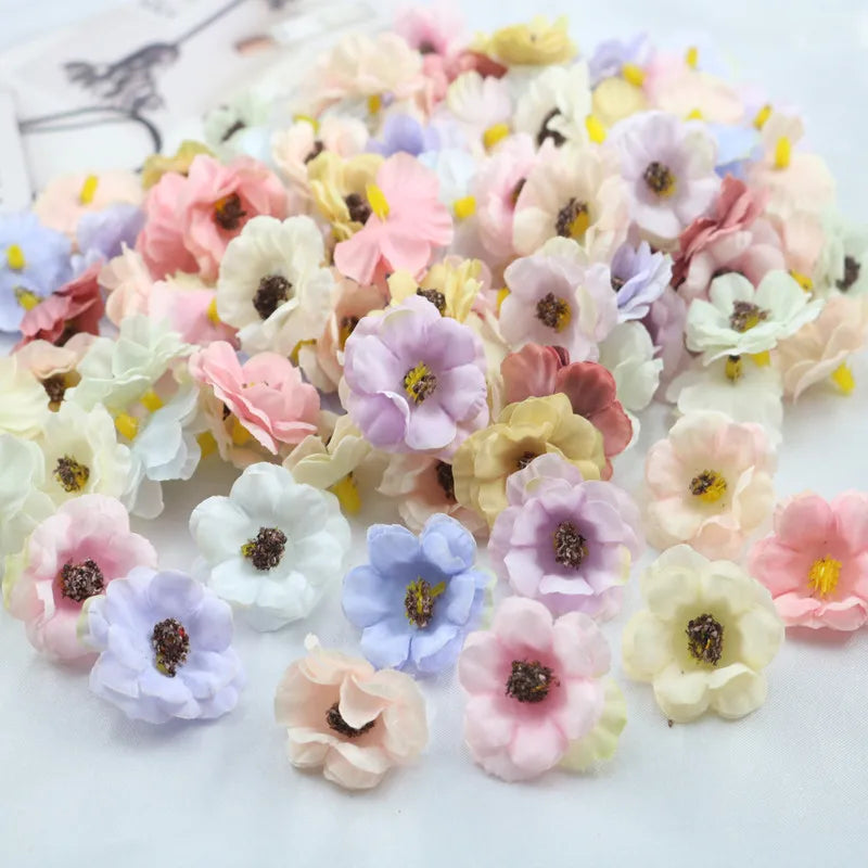 Artificial Silk Daisy Flowers 25/50pcs – Wedding & DIY Decor Artificial Silk Flowers Babs