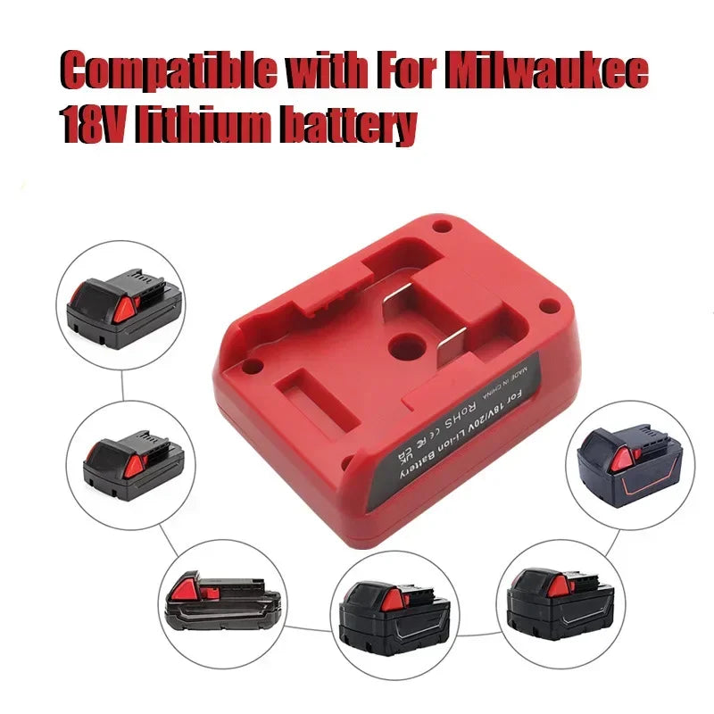 Dewalt 18V/20V & Milwaukee M18 Battery Adapter – Dual USB Battery USB Adapter Babs