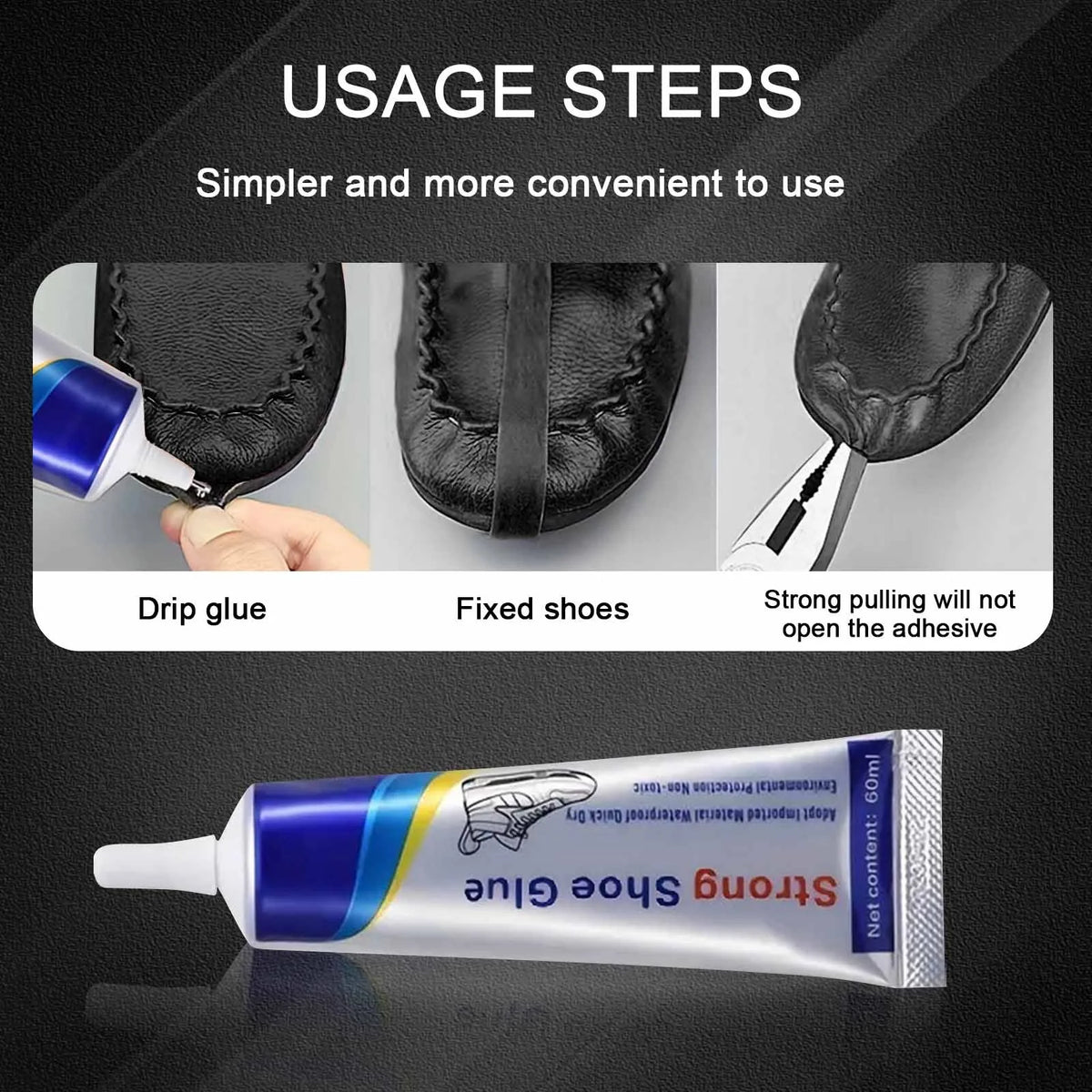 Waterproof Shoe Glue – Strong Adhesive for Boots & Leather Shoe Repair Adhesive Babs