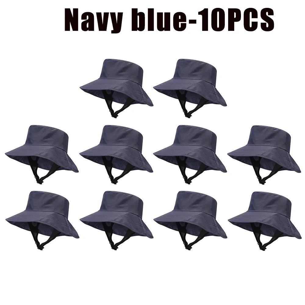 UPF 50+ Mesh Bucket Hat – Breathable Sun Hat Men & Women Bucket Sun Hat Babs Navy blue-10PCS
