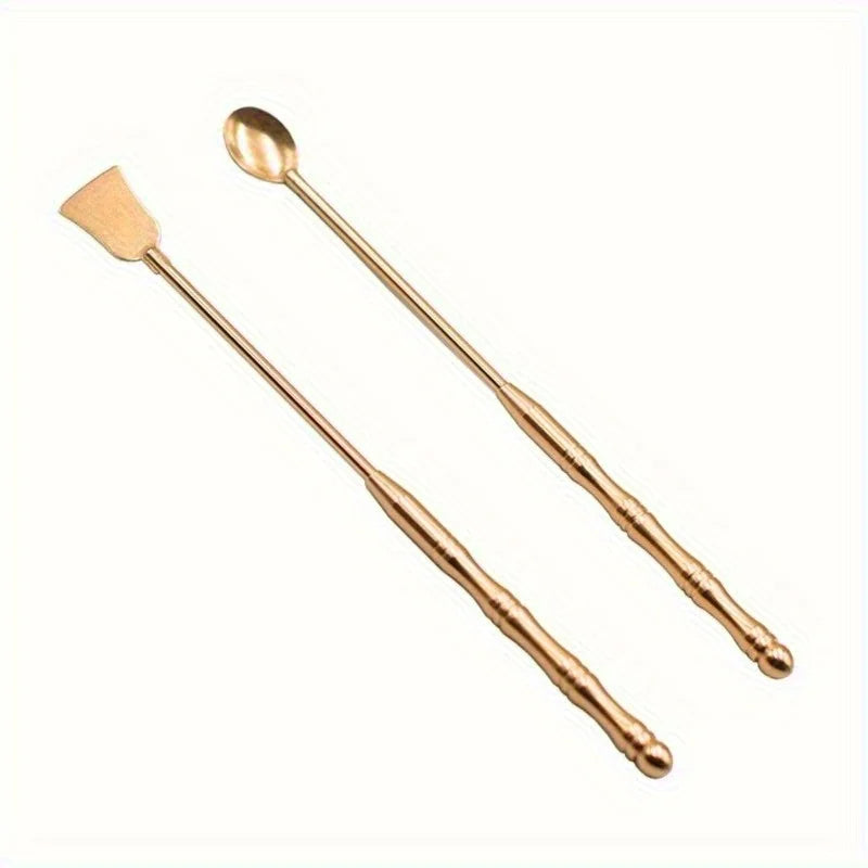 2-Piece Copper Incense Tool Set – Scoop & Spatula Incense Tool Set Babs 2Pcs