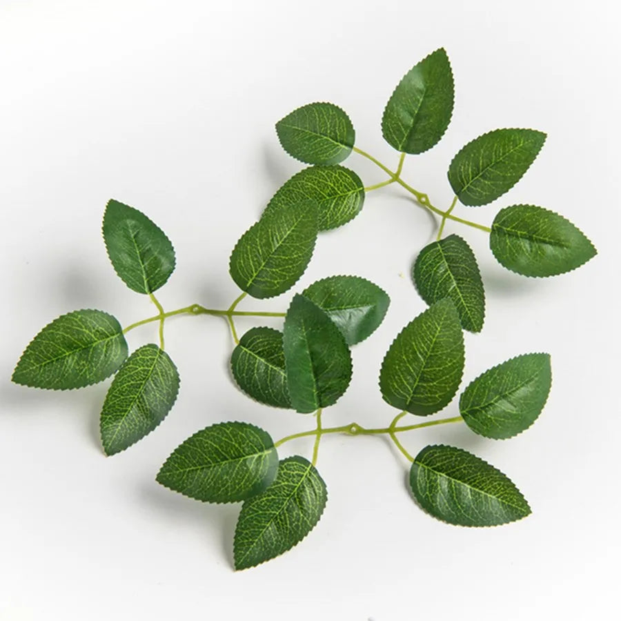 40/80 Pcs Silk Rose Leaves – Artificial Wedding & Home Decor Artificial Silk Leaves Babs 2 40 pcs