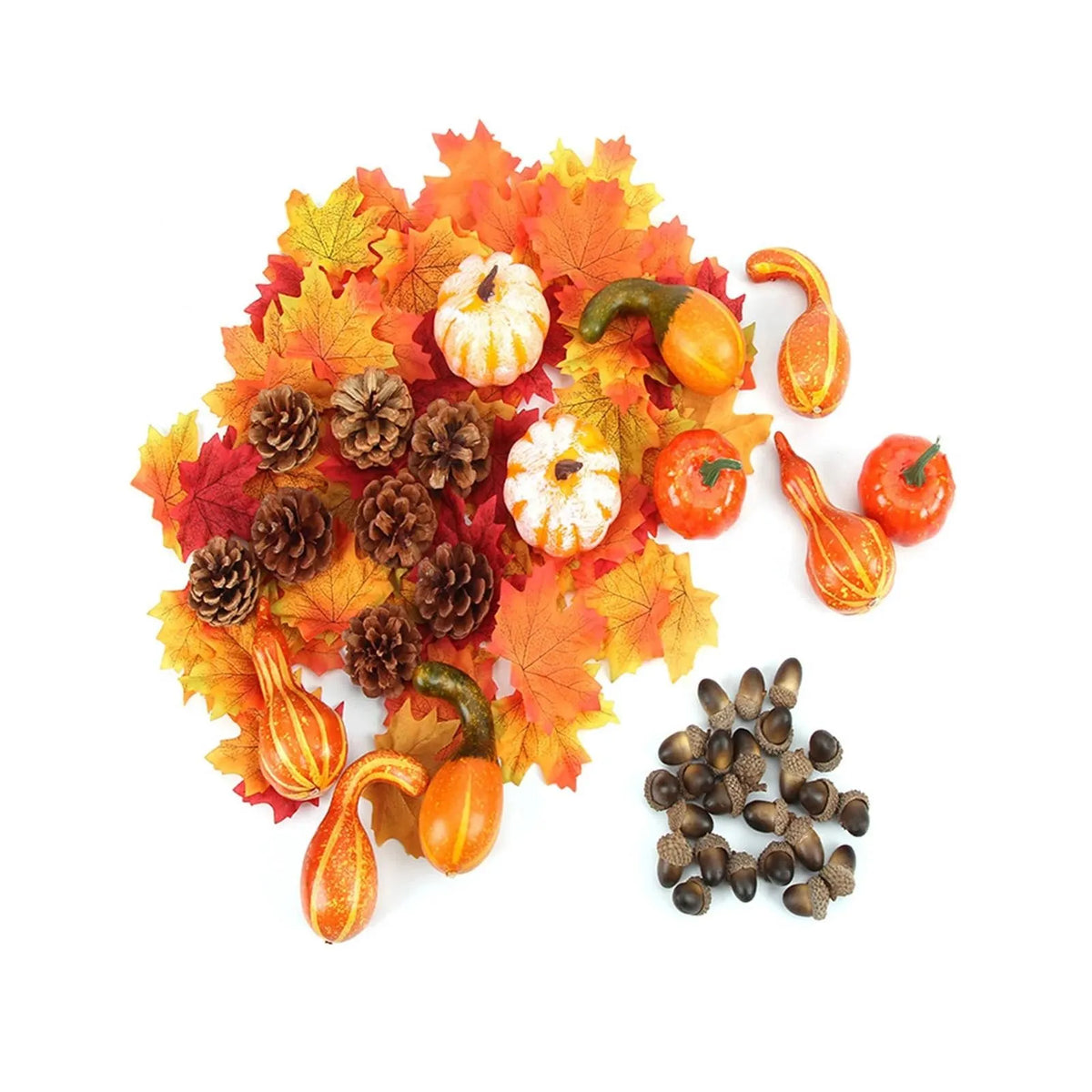 7pcs Artificial Foam Pumpkins – Halloween & Thanksgiving Décor Set Artificial Holiday Decor Babs B One Size