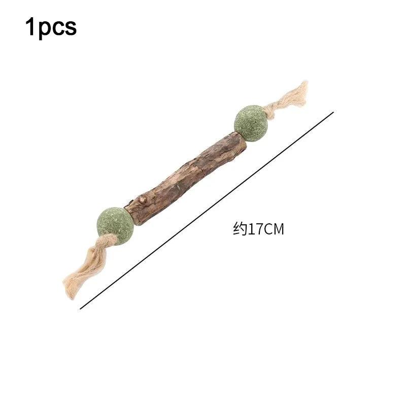 Natural Catnip & Silvervine Molar Chew Sticks for Cats Cat Chew Toy Babs 1pcs