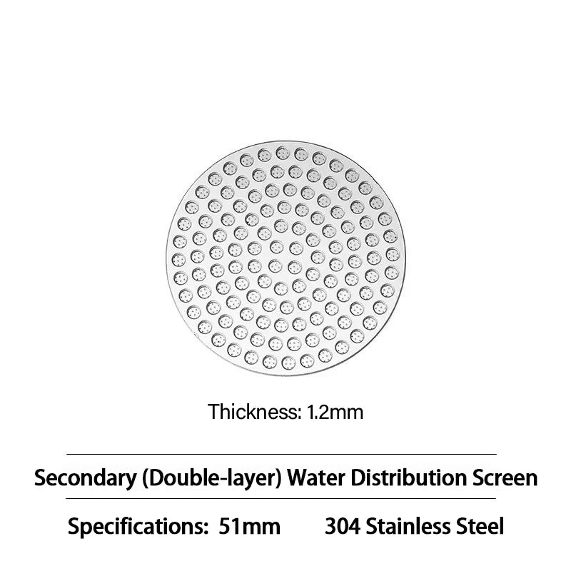 Reusable Coffee Puck Screen 51/53/58mm Stainless Steel Espresso Filter Espresso Filter Screen Babs 51mm 2pcs