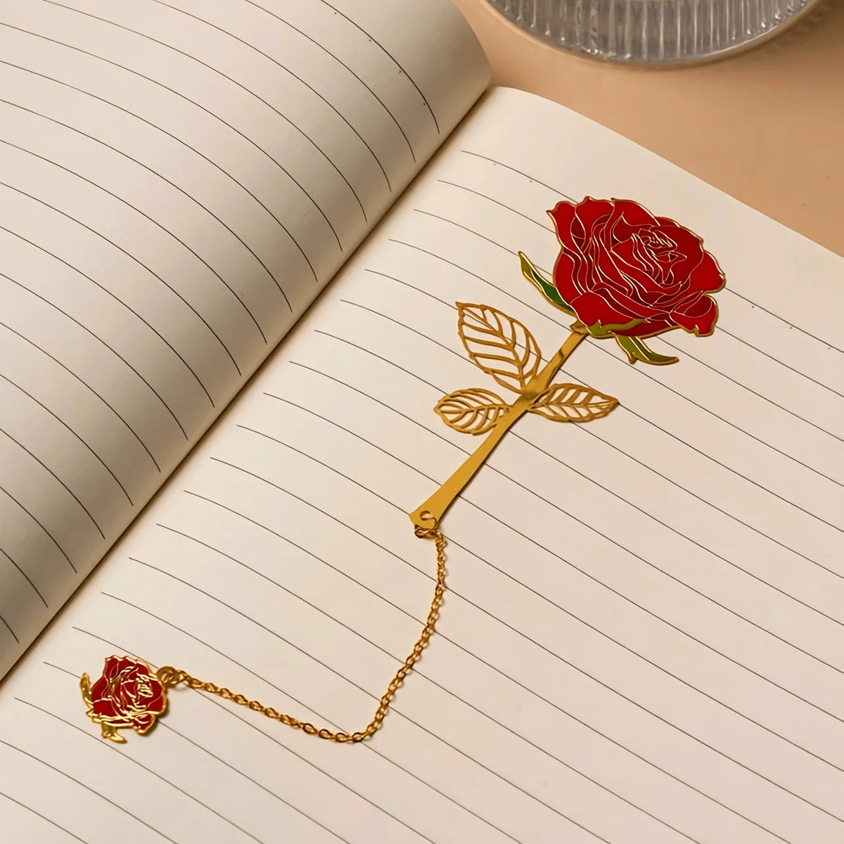 Metal Rose Bookmark – Hollowed Luxury Design | Gift for Readers Metal Bookmark Babs