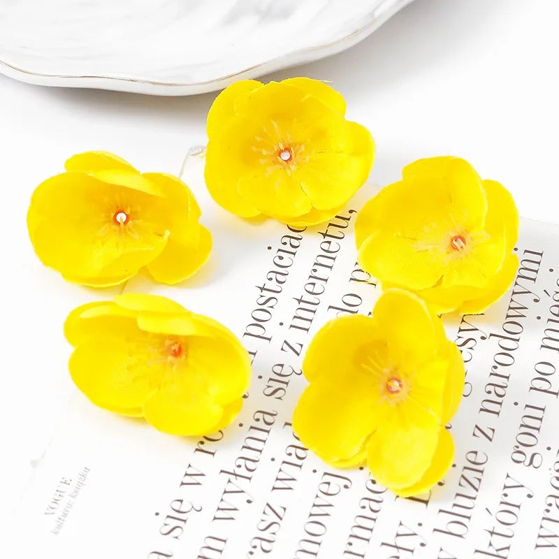 Yellow Silk Artificial Rose Heads – Wedding & Home Décor DIY