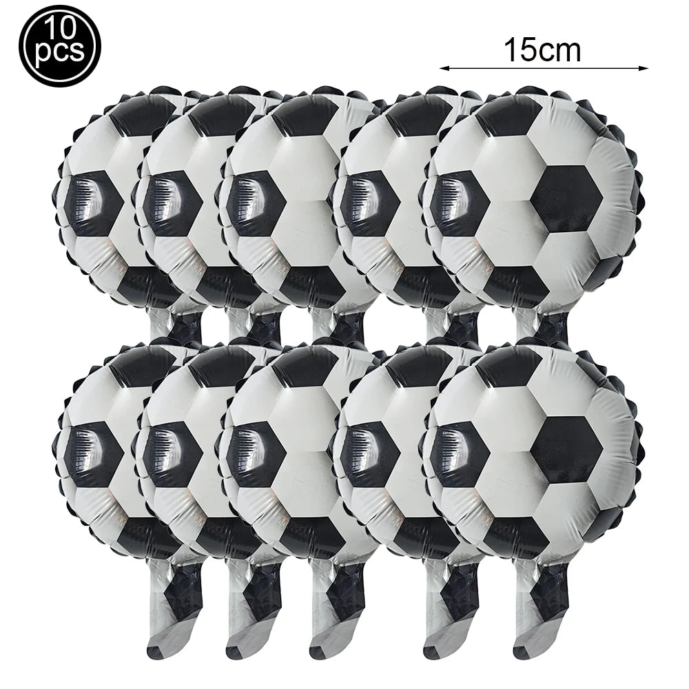 Boy's 8th Birthday Soccer Foil Balloons Party Set Birthday Party Balloons Babs Camouflage As pictures show