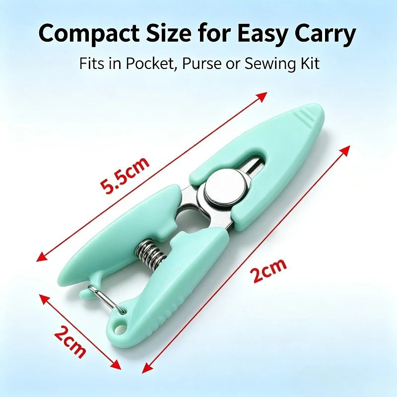 Mini Spring Thread Cutter – Portable Stainless Steel Pocket Scissors Embroidery Scissors Babs