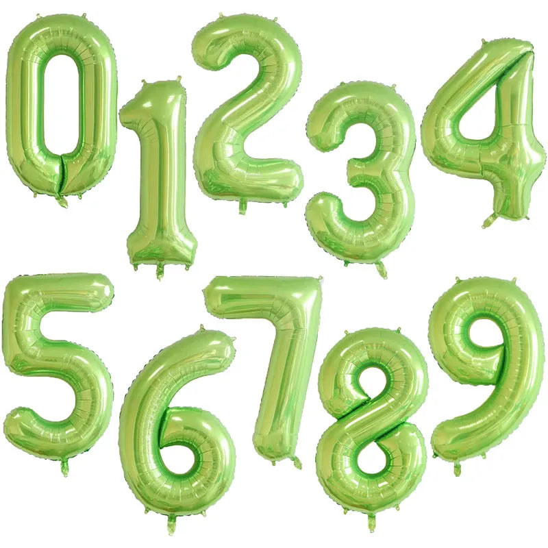 Giant Foil Number Balloons 32/40 Inch | Party Décor 0-9 Foil Number Balloons Babs