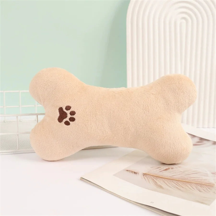Cartoon Pet Bone Plush Cushion – Cute Seat & Back Support Pillow Plush Throw Cushion Babs