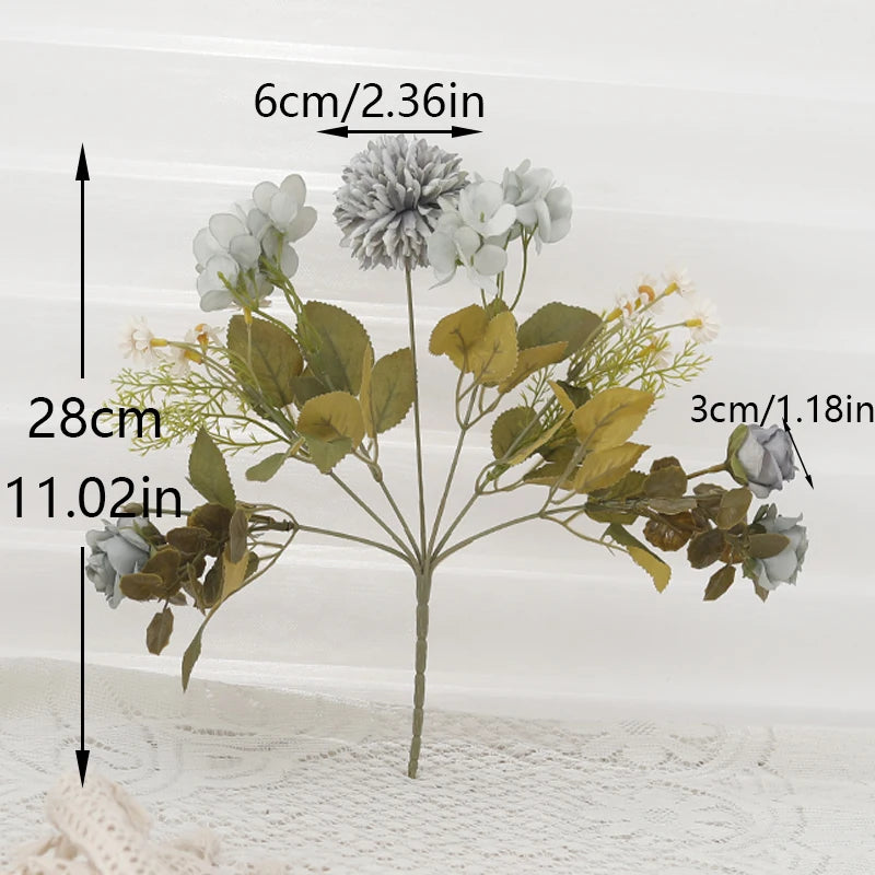 Silk Artificial Flowers – Rose, Sunflower, Hydrangea & Dandelion Artificial Flowers Babs